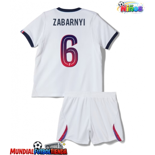 Camiseta Paris Saint-Germain Ilya Zabarnyi #6 Segunda Equipación Replica 2026-27 para niños mangas cortas (+ Pantalones cortos)